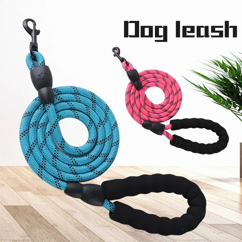 Pet Leash Explosion-proof Charging Dog Leash Reflective Round Leash Dog Chain Dog Leash Handle Leash