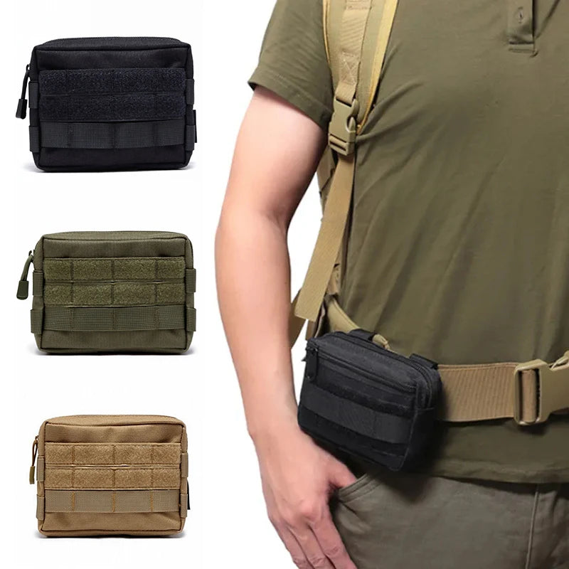 Molle Admin Pouch Compact EDC Utility Gadget Gear Pocket Waterproof Carry Accessory EDC Belt Hanging Waist Bag